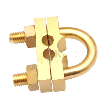 5/8" 16mm Welding Ground Clamps Square Brass Clamps for Earthing Tape to Tape cable wire anchor clamp